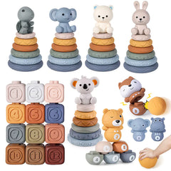 Colorful Soft Stackers for Toddler Learning