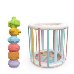 Rainbow Play Beads Stacking Blocks