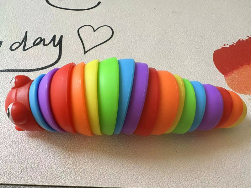 Colorful Caterpillar Stress-Relief Puzzle