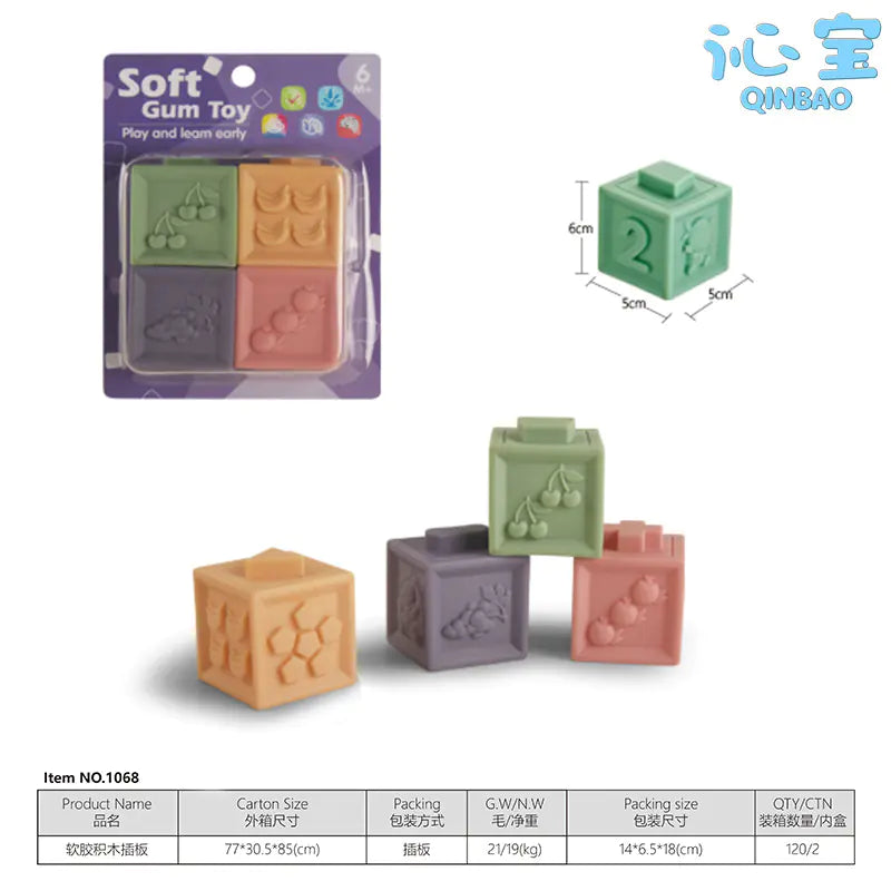 Soft Number Play Blocks for Toddlers